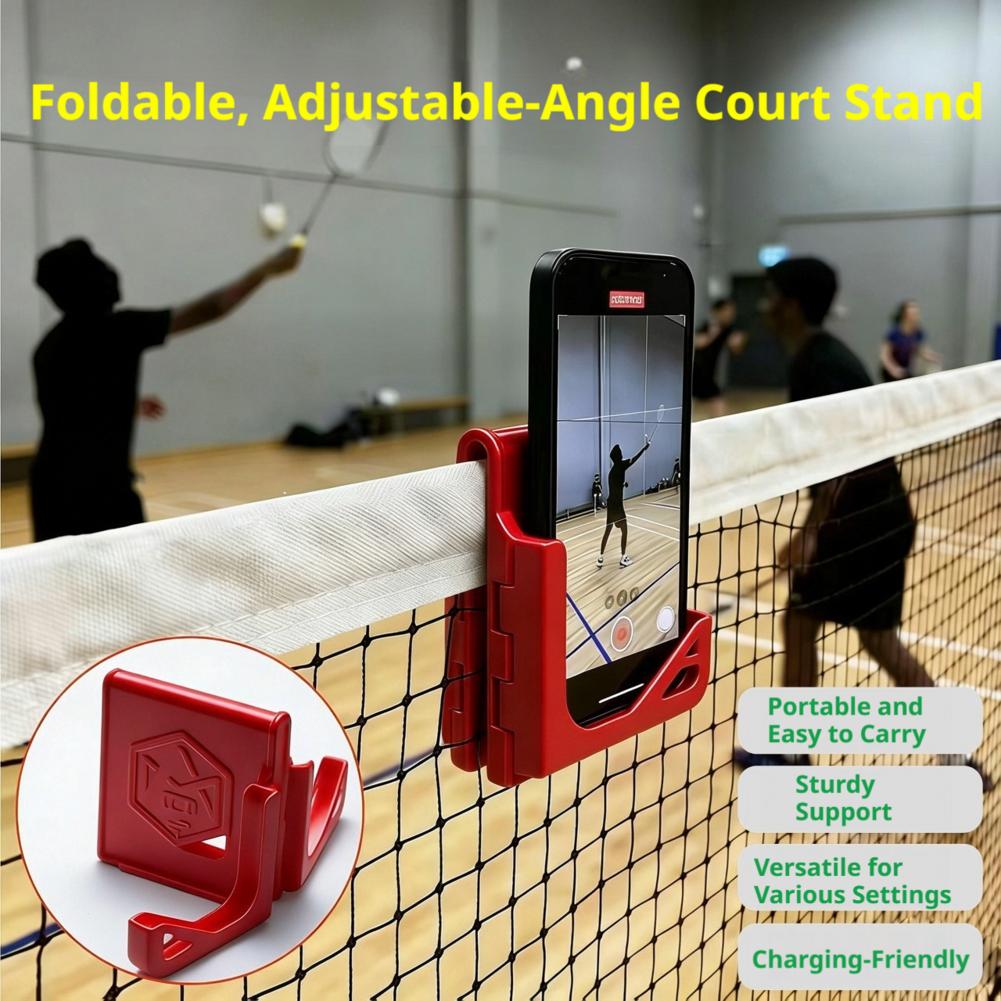 Badminton Video - Badminton Net Phone Holder Folding Court