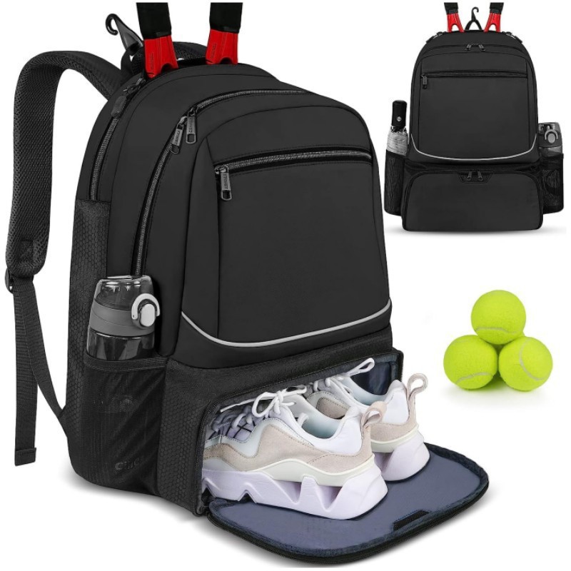 Badminton Question - Large Capacity Tennis Backpack Sports Racket