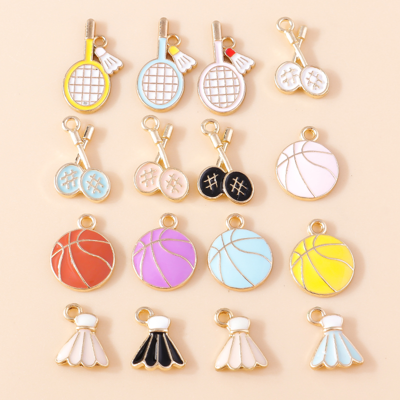 10pcs Lovely Enamel Sports Ten - đánh giá và giá Badminton Video