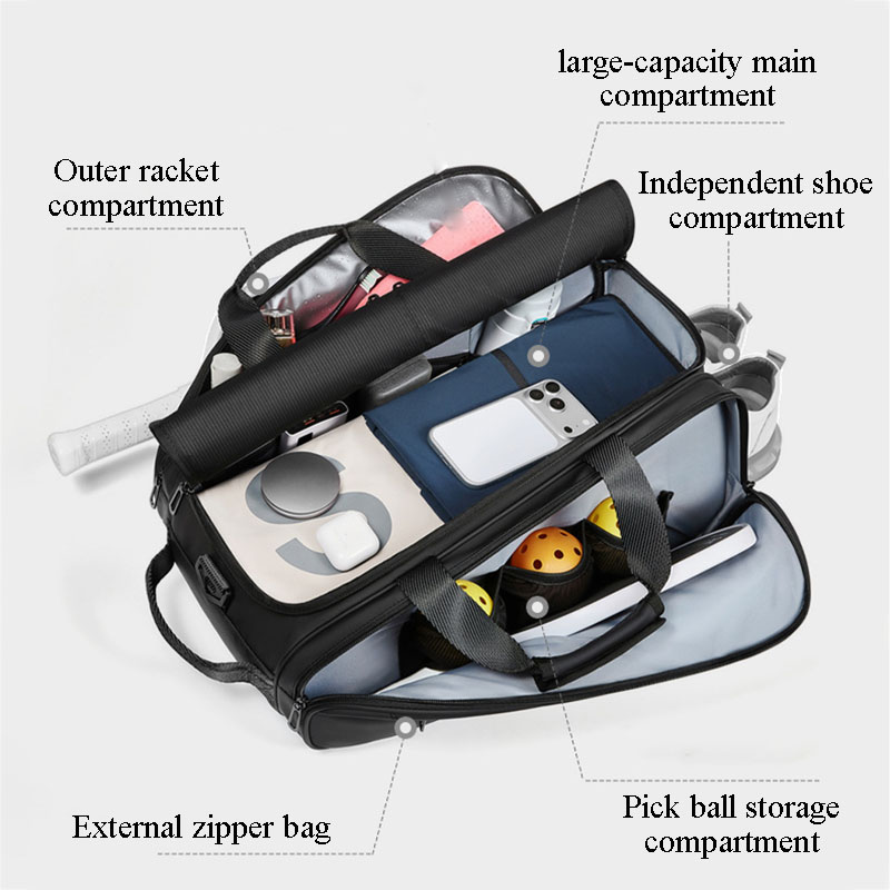 Tennis Bag, Large Capacity, Li - đánh giá và giá Badminton Question